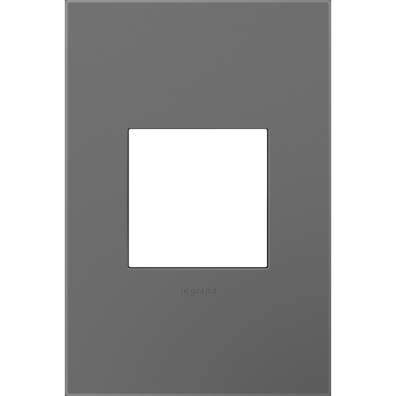 adorne Magnesium 1-Gang Screwless Wall Plate with Microban