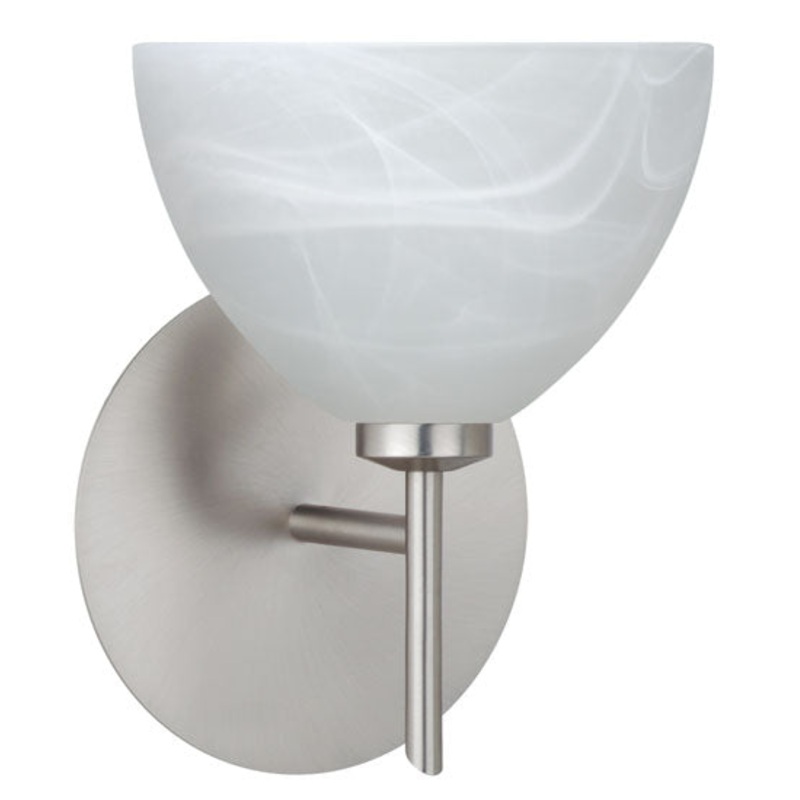 Brella One Light Wall Sconce in Satin Nickel