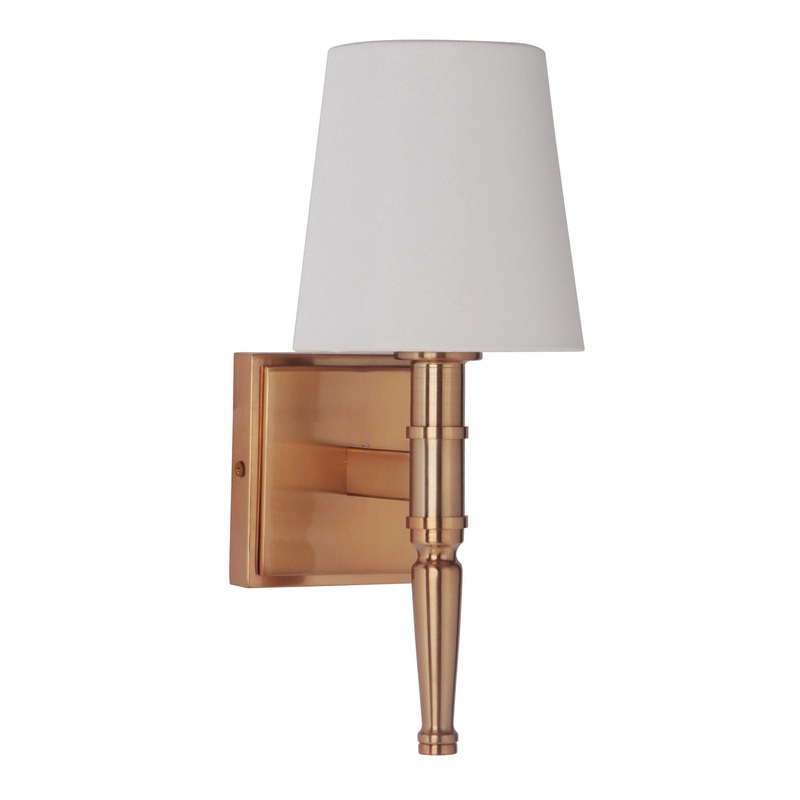 Ella One Light Vanity/Wall Sconce in Satin Brass