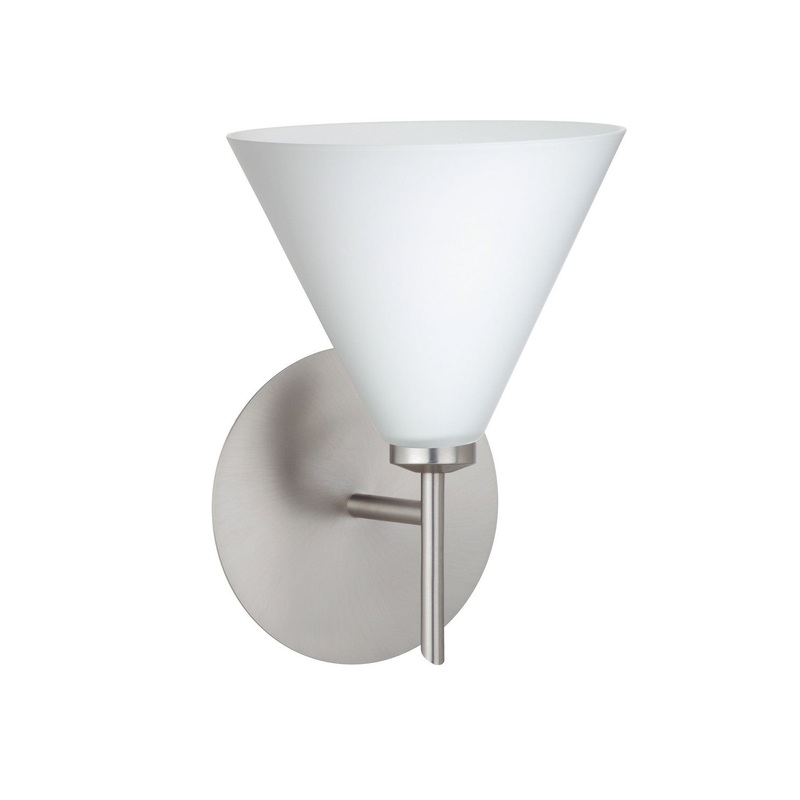Kani One Light Wall Sconce in Satin Nickel