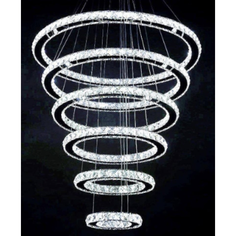 Modern Crystal Stair Chandelier
