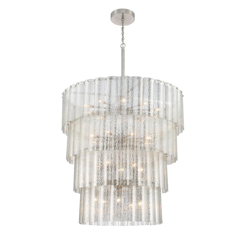 Museo 28 Light Chandelier in Brushed Polished Nickel