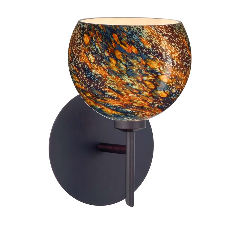 Palla One Light Wall Sconce in Bronze