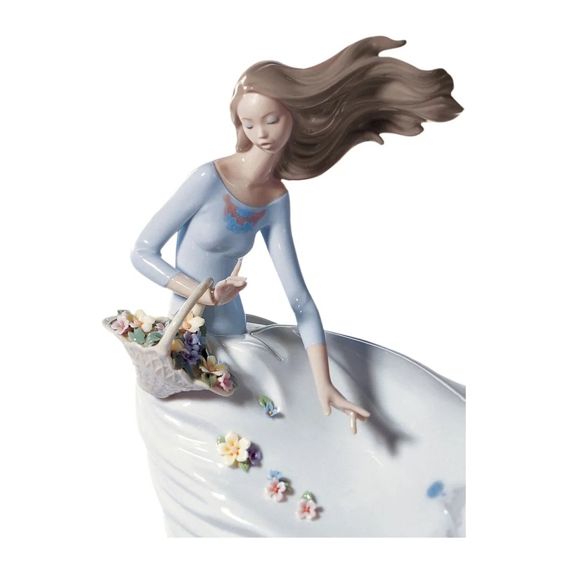 Petals of The Wind Woman Figurine