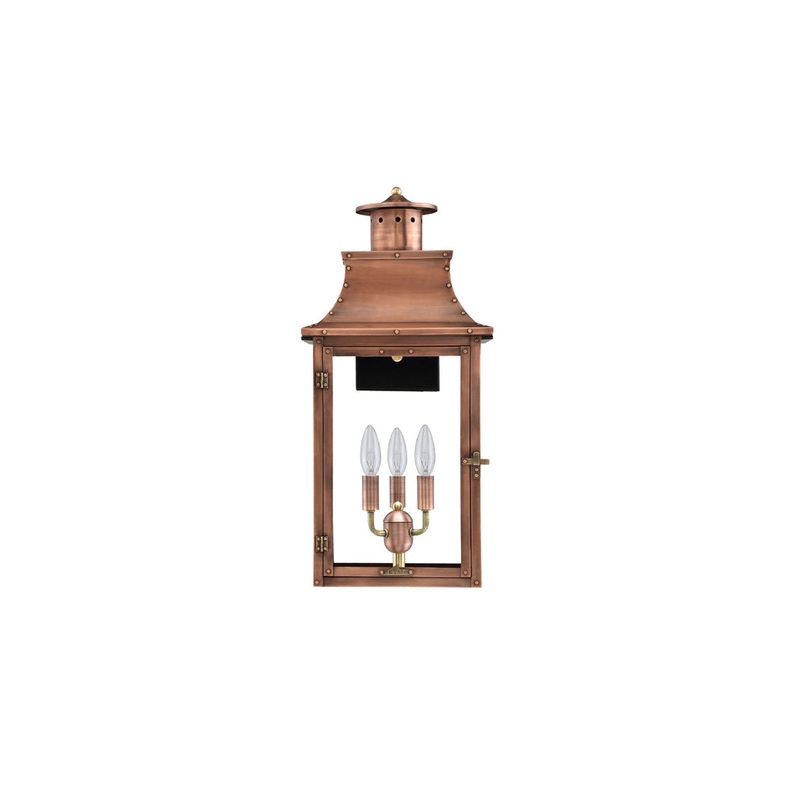 Royal family Solid copper- Three Light Candelabra Cluster 26.25" x 12.50"
