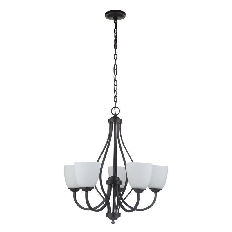 Serene Five Light Chandelier in Espresso