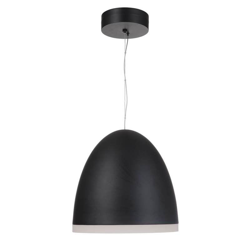 Studio LED Pendant in Flat Black